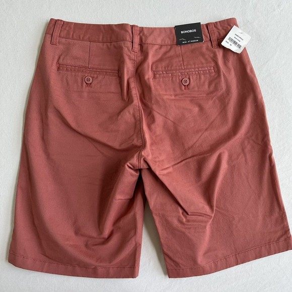 Bonobos Men's Shorts Stretch Washed Chino Coral 30 x 9 NEW - Picture 4 of 7